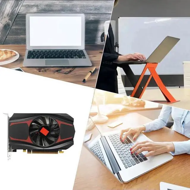 Alt view image 5 of 6 - HD7670 2GB IndependeGraphics Card 128bit Independent HDMI-compatibleGraphics Card Video Card Desktop Office Home PC Accessories