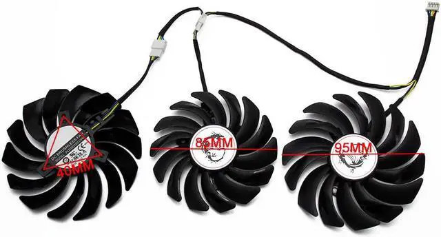 Alt view image 3 of 6 - PLD10010S12HH PLD09210S12HH 4Pin Cooler Fan Replacement For MSI GEFORCE GTX 1080 Ti Gaming X Trio Graphics Card Cooling Fans