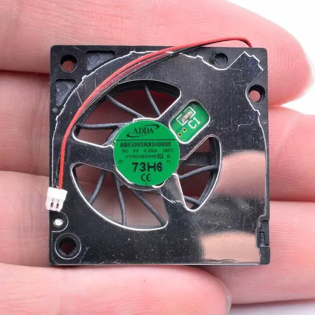 Alt view image 3 of 3 - AB03005HX040000 3cm 30x30x4mm 30mm fan 5V 0.20A ultra-thin handheld projector side blower fan