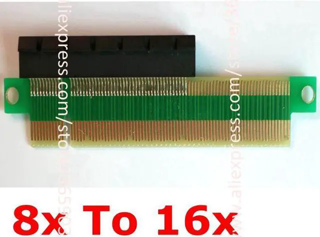 Alt view image 4 of 5 - PCI-E 1X 4X 8X 16X Female To PCI-E 16X Male Graphics Extension Connection Conversion Adapter Card Compatible with PCIe 3.0