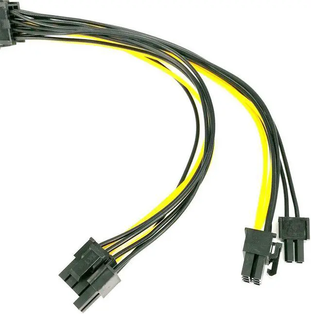 Alt view image 6 of 6 - PCI-e 8pin to Dual 8Pin / PCIe 8pin-2x(6+2pin) Graphics Video Card Power Cable  PCI Express Power Splitter Cable Computer Cable