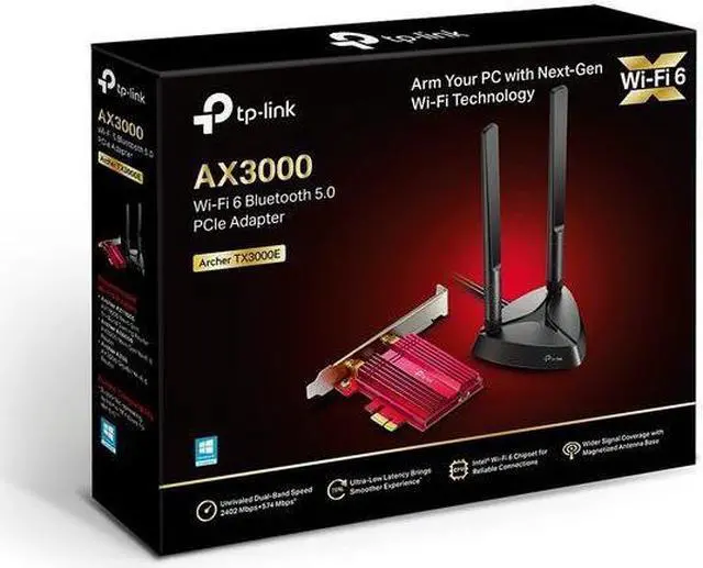 Alt view image 2 of 2 - TP-Link WiFi 6 AX3000 PCIe WiFi Card (Archer TX3000E)