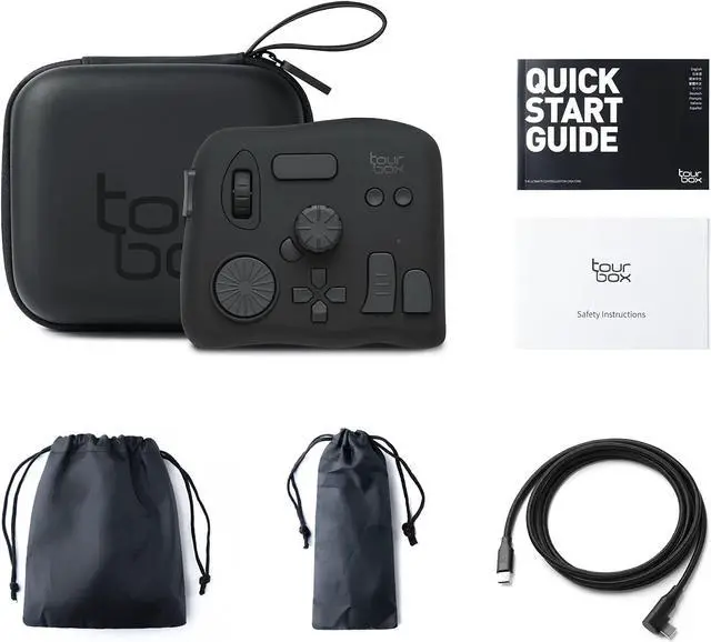 Alt view image 7 of 7 - TourBox NEO (with Storage Bag)  - Video Photo Editing Controller, Custom Shortcut Keyboard, Eye-Free One-Hand Creative Console for Photoshop Lightroom Premiere, Windows Mac PC Graphics Drawing Tablet