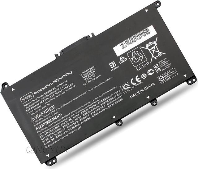 QINGYUX HW03XL HSTNN-IB90 Laptop Battery Compatible with HP
