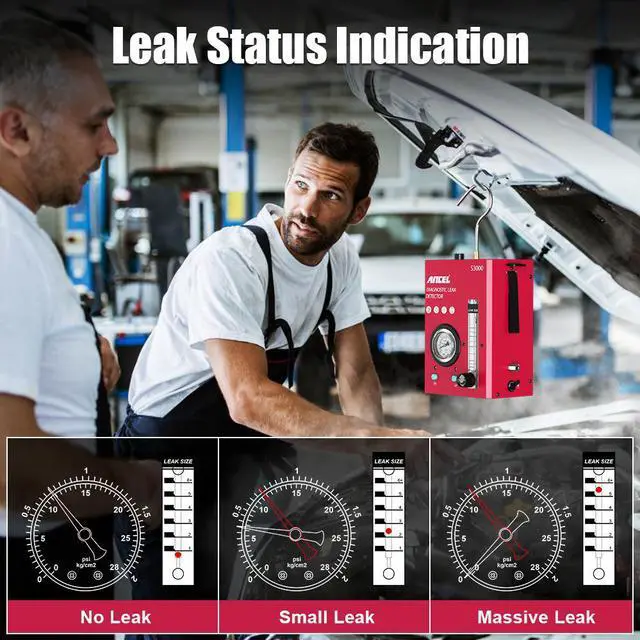 Alt view image 4 of 7 - ANCEL S3000 Car Smoke Machine Automotive Smoke Leak Detector Car All Pipe Dual Mode EVAP System Leakage Locator Diagnostic Tool with Air Flowmeter & Oil Level Gauge for Vehicle Boat Truck Motorcycle