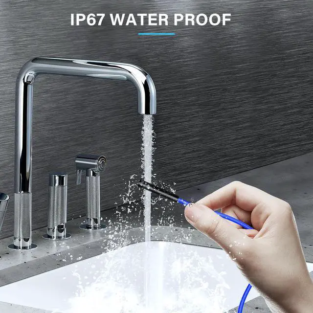 Alt view image 5 of 7 - Industrial Endoscope Camera 5.5mm Single Lens Waterproof Borescope with 8GB TF Card 6 LED Light 4.3 inch IPS Screen Snake Endoscope, 10M