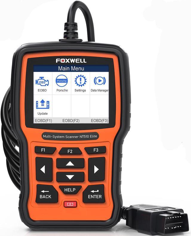 FOXWELL NT510 Elite Full Systems Scanner for BMW Automotive Obd2 Code Reader  Bidirectional Diagnostic Scan Tool 