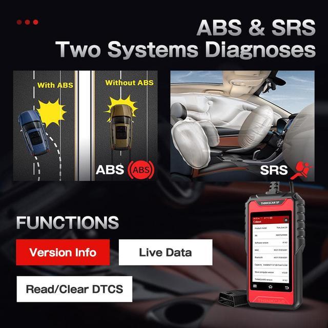 OBD2 Scanner ABS SRS Diagnostic Scan Tool Check Engine Light
