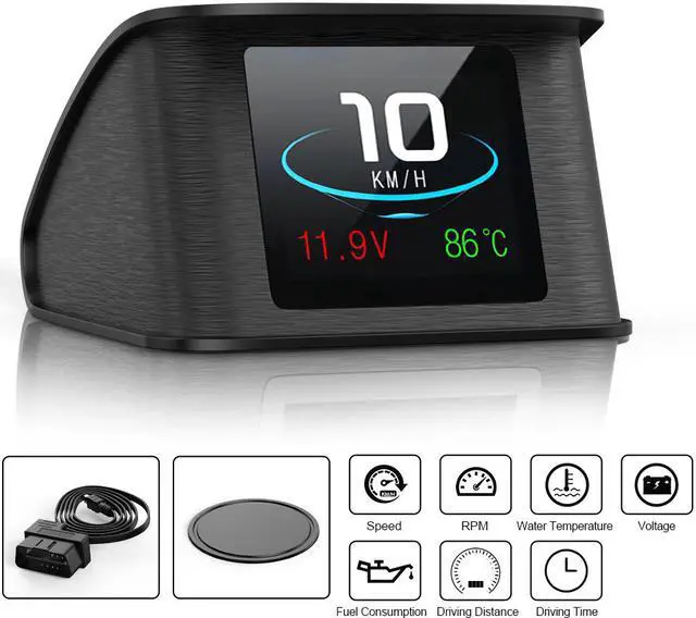 Main image of Auto Digitale On-board Computer P10 HUD Head up Display Car Over Speed Alarm OBD2 Scanner