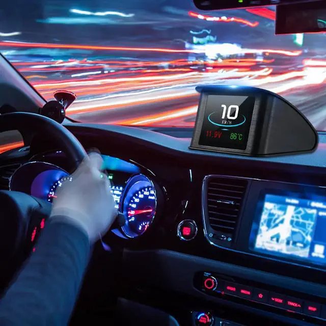 Alt view image 2 of 7 - Auto Digitale On-board Computer P10 HUD Head up Display Car Over Speed Alarm OBD2 Scanner