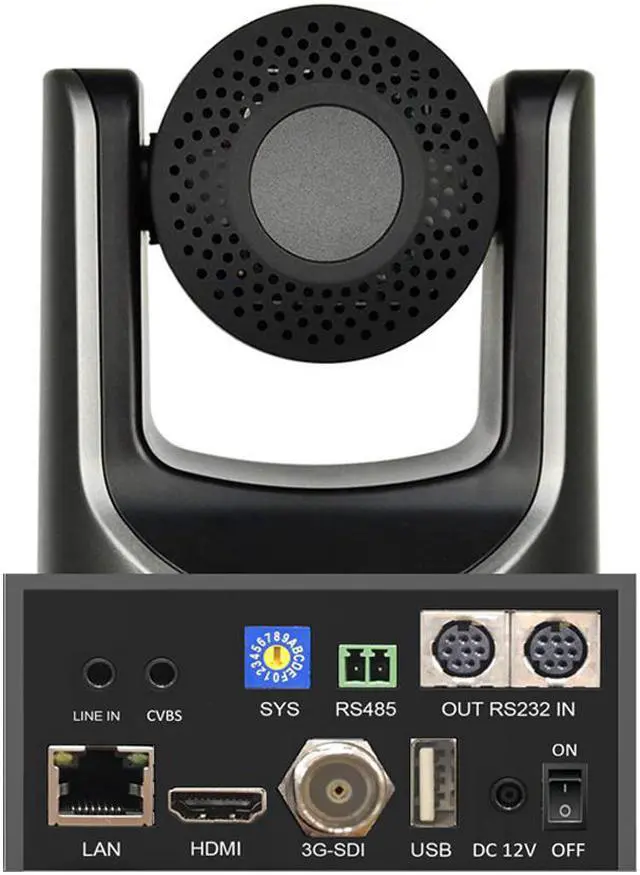 Alt view image 3 of 6 - AVKANS NDI PTZ Camera, 20X Optical Broadcast and Conference PTZ Camera with IP Live Streaming, HDMI 3G-SDI Video Outputs, PoE Supports (NDI | HX2)