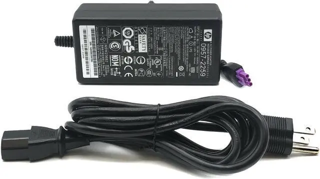 Alt view image 5 of 7 - Genuine HP AC Adapter Power Supply  0957-2259 32V 1560mA (1.56A) for Photosmart C5175 C5177 C5180 Printer 3-Pin w/Cord OEM