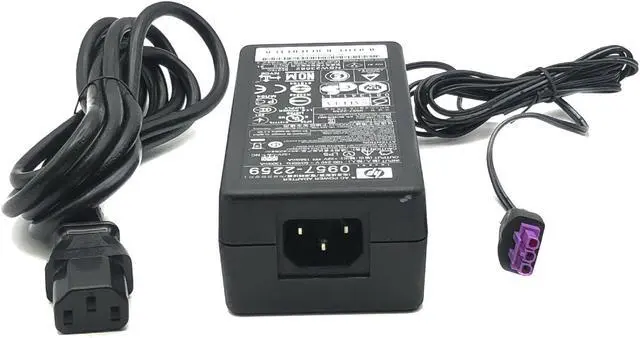 Alt view image 6 of 7 - Genuine HP AC Adapter Power Supply  0957-2259 32V 1560mA (1.56A) for Photosmart C5175 C5177 C5180 Printer 3-Pin w/Cord OEM