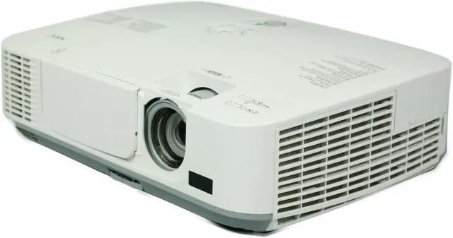 Alt view image 2 of 6 - NEC NP-M260X 3LCD Projector Meeting Room 2600 ANSI HD HDMI 1080p 1024 x 768 w/Remote Home Theater Professional Streaming with Accessories bundle