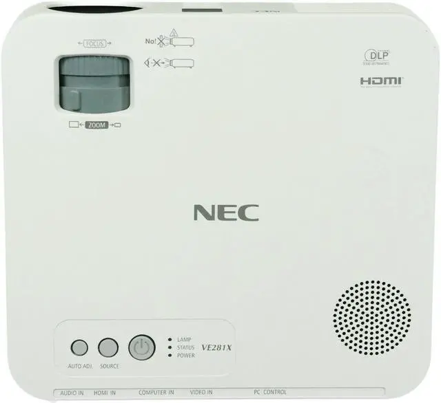 Alt view image 4 of 4 - NEC NP-VE281 DLP Projector Cinema 2800 ANSI HD HDMI 1080i  800 x 600 Home Theater Professional Streaming with Accessories bundle