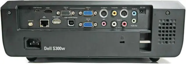 Alt view image 2 of 4 - Dell S300w DLP Projector 2200 ANSI Short-Throw Gaming HDMI 1080p 1280 x 800 Home Theater Professional Streaming with Accessories bundle