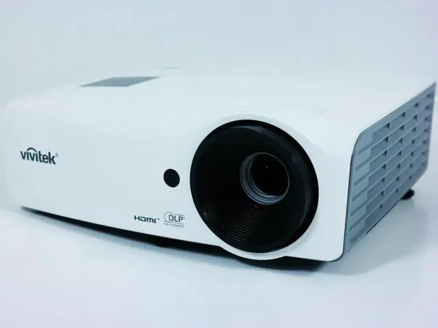 Alt view image 2 of 7 - ViviTek D555WH XGA DLP Projector 3000 Lumens 3D HDMI HD 1080p 1024x768 Home Theater Professional Streaming with Accessories bundle