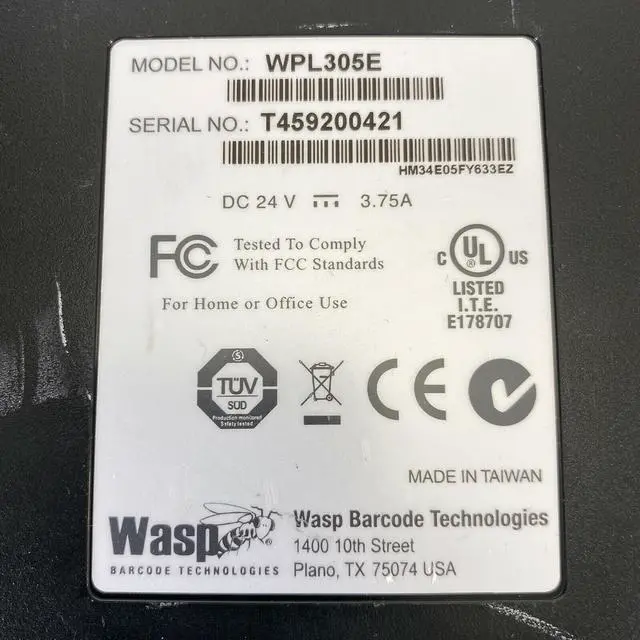 Alt view image 4 of 5 - WASP WPL305E Thermal Transfer POS Barcode Printer with USB Serial Parallel