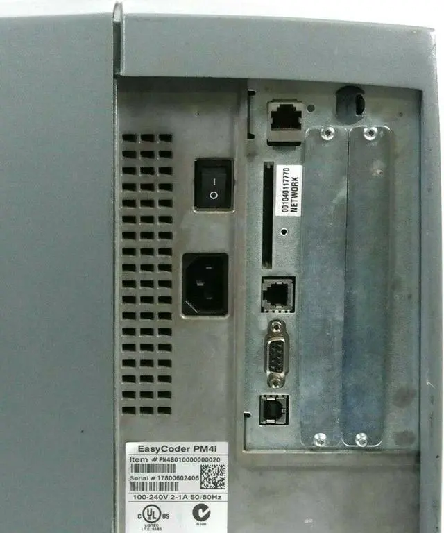Alt view image 5 of 6 - Intermec EasyCoder PM4i Thermal Transfer Label Printer PM4C810000300020 Ethernet