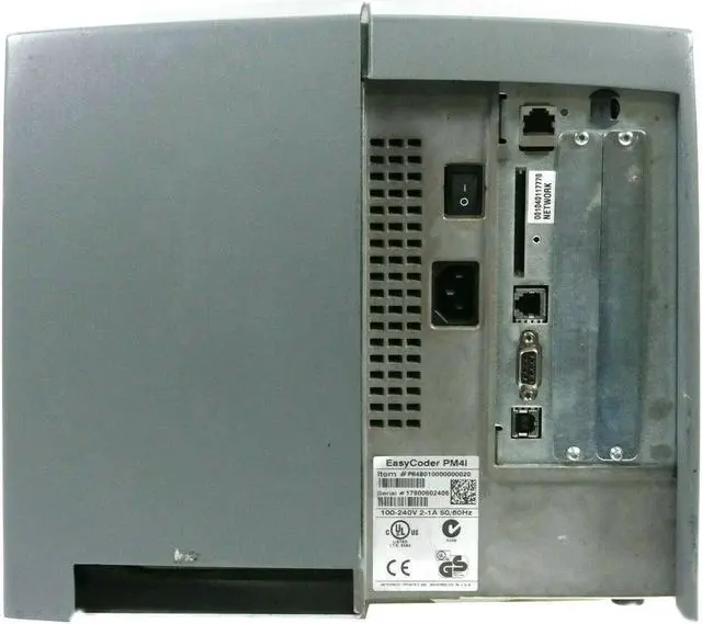 Alt view image 4 of 6 - Intermec EasyCoder PM4i Thermal Transfer Label Printer PM4C810000300020 Ethernet