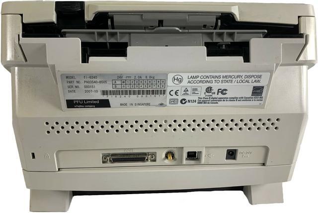 Alt view image 3 of 6 - Fujitsu fi-6240 600 DPI ADF+Flatbed Duplex Color Image Document Scanner USB 2.0
