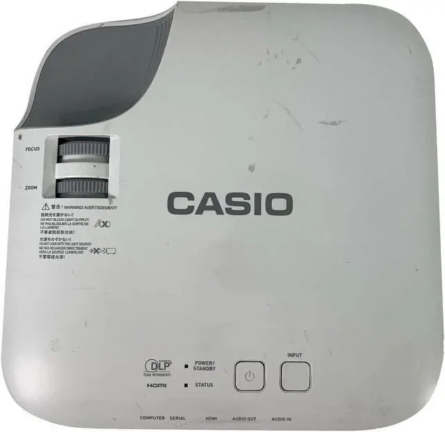 Alt view image 3 of 7 - CASIO XJ-V1 DLP PROJECTOR 2700 ANSI XGA HDMI HD 1080p w/Remote