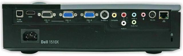 Alt view image 5 of 6 - Dell 1510X DLP Projector 3500 Lumens ANSI HDMI Full HD 1080p Portable w/Accessories