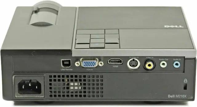 Alt view image 2 of 4 - Dell M210x DLP Projector XGA Portable PC 3D Ready HD 1080p HDMI w/Accessories