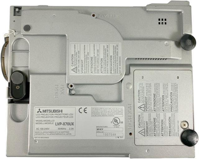 Alt view image 4 of 4 - Mitsubishi LVP-X70U LCD projector HDMI-adapter w/Accessories bundle
