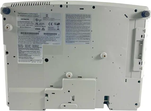 Alt view image 6 of 6 - Hitachi CP-WX4022WN 3LCD Projector 4000 Lumens CLO WXGA HD 1080p HDMI w/Bundle