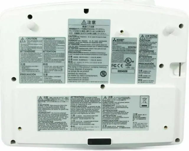 Alt view image 4 of 4 - Mitsubishi WD570U DLP Projector - 1080p MacBook USB-C Compatible (bundle)