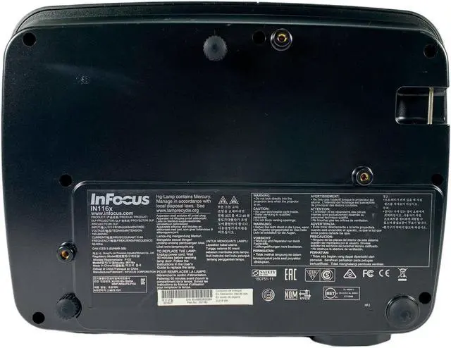 Alt view image 7 of 7 - InFocus IN116x DLP Projector 3200 ANSI for Home Theater Games in Full HD PC 3D HDMI w/Remote