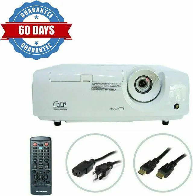 Main image of Mitsubishi XD280U DLP Projector 3000 Lumens HDMI HD 1080i Accessories TeKswamp