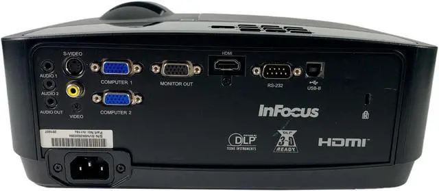 Alt view image 3 of 7 - InFocus IN116x DLP Projector 3200 ANSI for Home Theater Games in Full HD PC 3D HDMI w/Remote