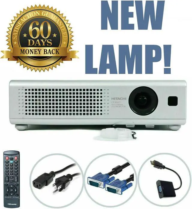 Main image of Hitachi CP-RS57 3LCD Projector NEW LAMP HD 1080i w/Accessories