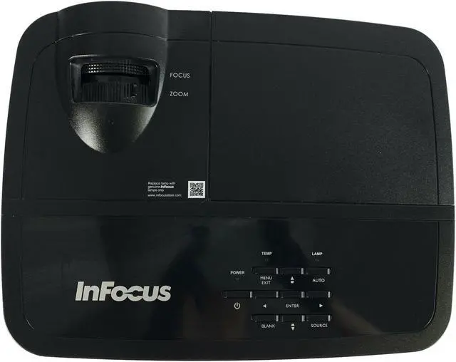 Alt view image 5 of 6 - InFocus IN114A DLP Projector Portable 3000 Lumens 3D HDMI HD 1080p with Accessories