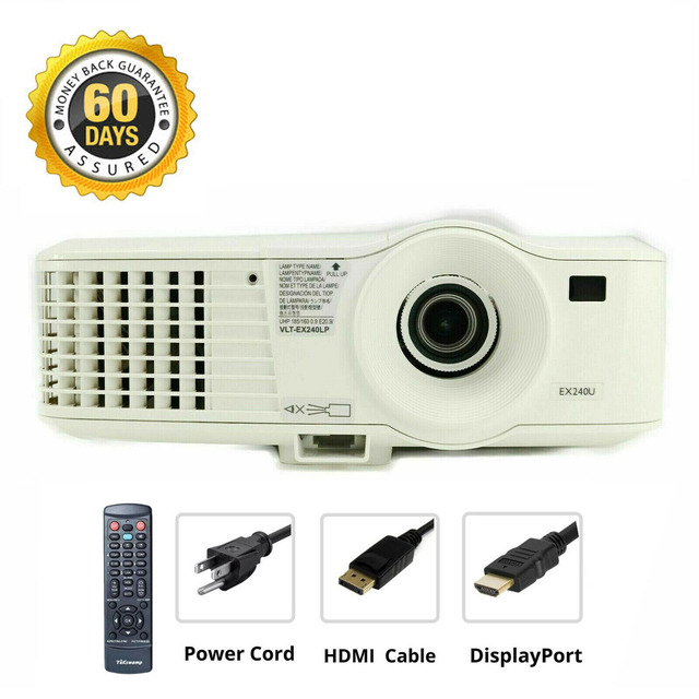 Replacement Remote Control For Mitsubishi EX240U Video Projector - Compatible Projector Remote