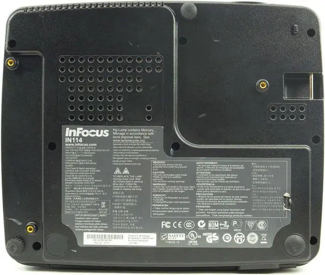 Alt view image 5 of 5 - InFocus IN114 DLP Projector 2700 ANSI HD w/bundle + EXTRA LAMP