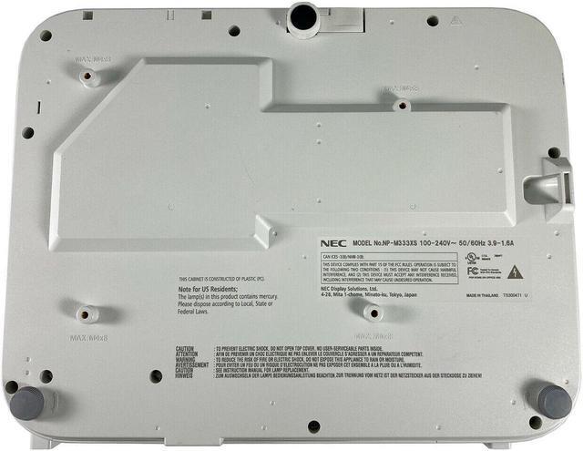 Alt view image 4 of 4 - NEC M333XS DLP Projector Short-Throw NP-M333XS 3300 ANSI HD 1080p HDMI bundle