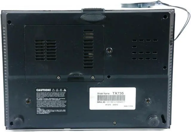 Alt view image 6 of 6 - Optoma TX735 DLP Projector 2600 Lumens HDMI Adapter HD 1080i w/Accessories