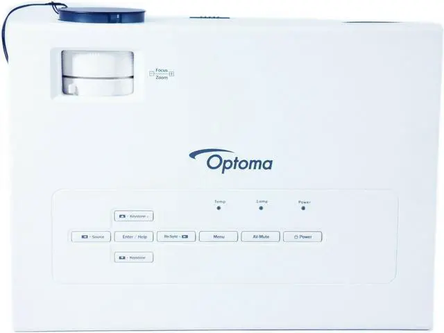 Alt view image 4 of 4 - Optoma EX532 DLP Projector 2800 Lumens HD 1080p HDMI-adapter w/Accessories
