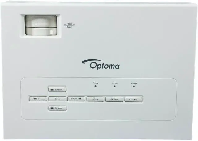 Alt view image 5 of 6 - Optoma TX735 DLP Projector 2600 Lumens HDMI Adapter HD 1080i w/Accessories