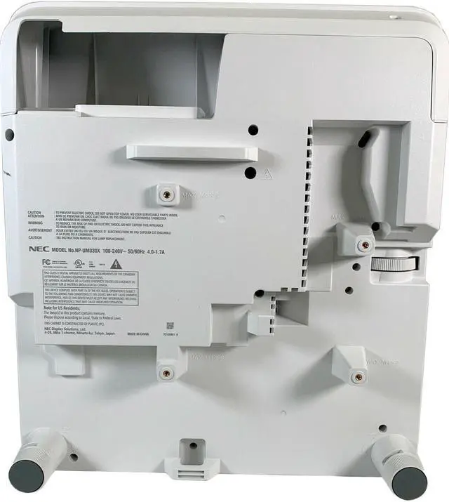 Alt view image 5 of 5 - NEC UM330X 3LCD Projector 3300 Lumens 1080p Ultra Short Throw NP17LP-UM Bundle