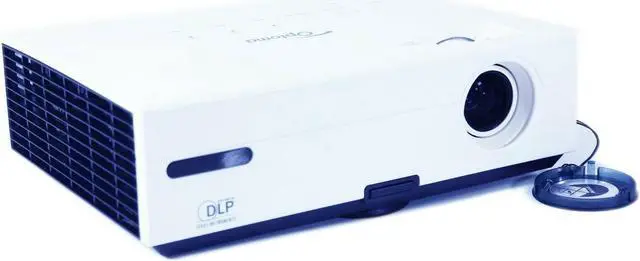 Alt view image 3 of 4 - Optoma EX532 DLP Projector 2800 Lumens HD 1080p HDMI-adapter w/Accessories