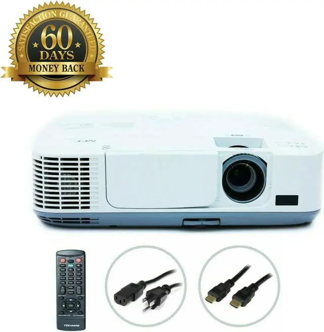 Main image of NEC NP-M311W 3LCD Projector 3100 ANSI HD 1080p HDMI w/Accessories TeKswamp