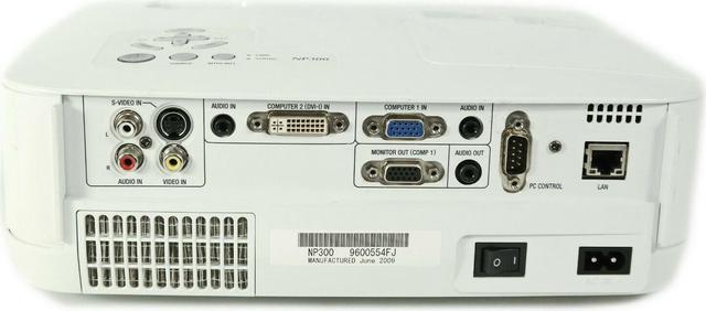 Alt view image 2 of 4 - NEC NP300 LCD Projector 2200 ANSI HDMI w/Adapter HD 1080i Accessories TeKswamp
