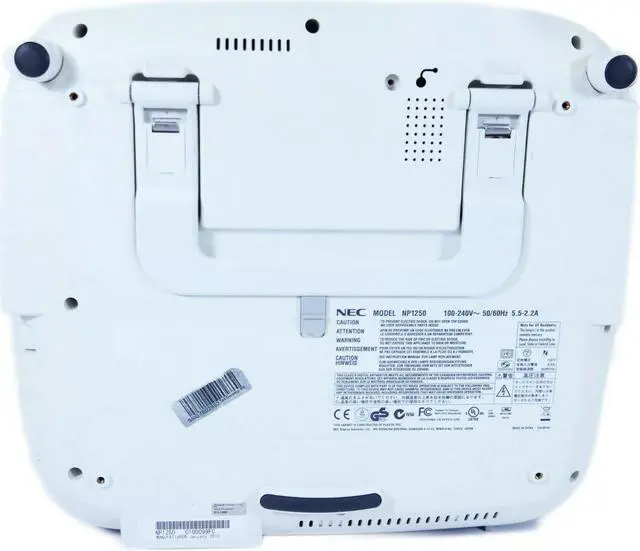 Alt view image 4 of 4 - NEC NP1250 3LCD Projector 3700 ANSI HD 1080i Wireless HDMI-adapter w/Remote