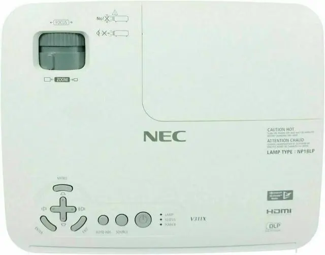 Alt view image 3 of 3 - NEC NP-V311X DLP HD Projector Home Theater with Accessories + EXTRA LAMP