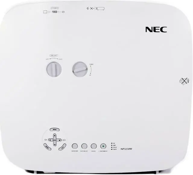 Alt view image 3 of 4 - NEC NP3250W 3LCD Projector Wireless 4000 ANSI HD 1080i HDMI w/Adapter Remote