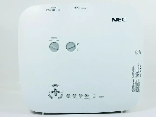 Alt view image 3 of 4 - NEC NP1200 3LCD Projector 3700 ANSI XGA HD 1080i HDMI-adapter w/Remote bundle